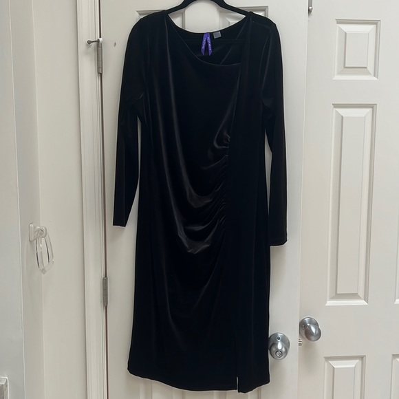 Seraphine maternity cocktail midi dress, velour - Picture 4 of 8
